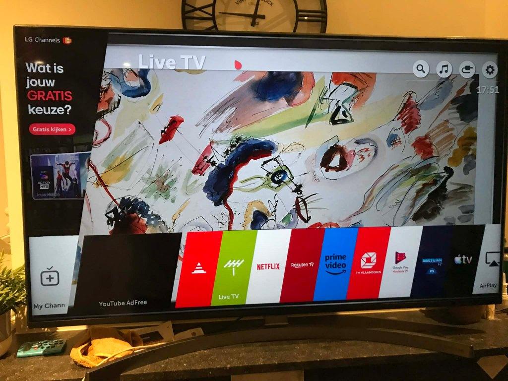 Smart TV LG 49SK8500PLA (123cm), Audio, Tv en Foto, Televisies, Ophalen, LED, Zo goed als nieuw, 100 Hz
