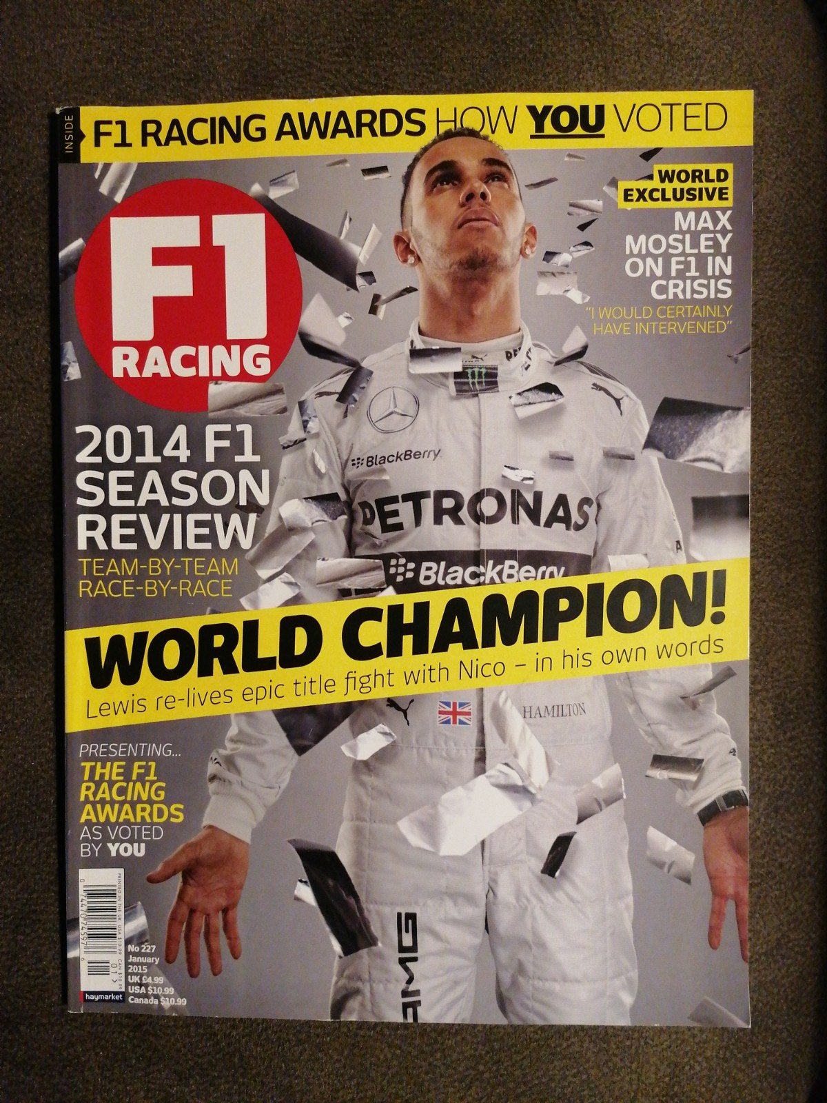 Brits F1 magazine seizoen 2015 (12st), Ophalen of Verzenden, Gebruikt, Formule 1