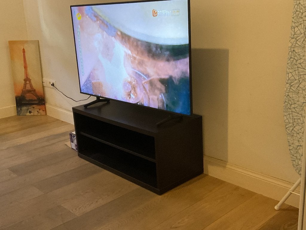 Tv tafel, Moins de 100 cm, Comme neuf, Enlèvement, Chêne