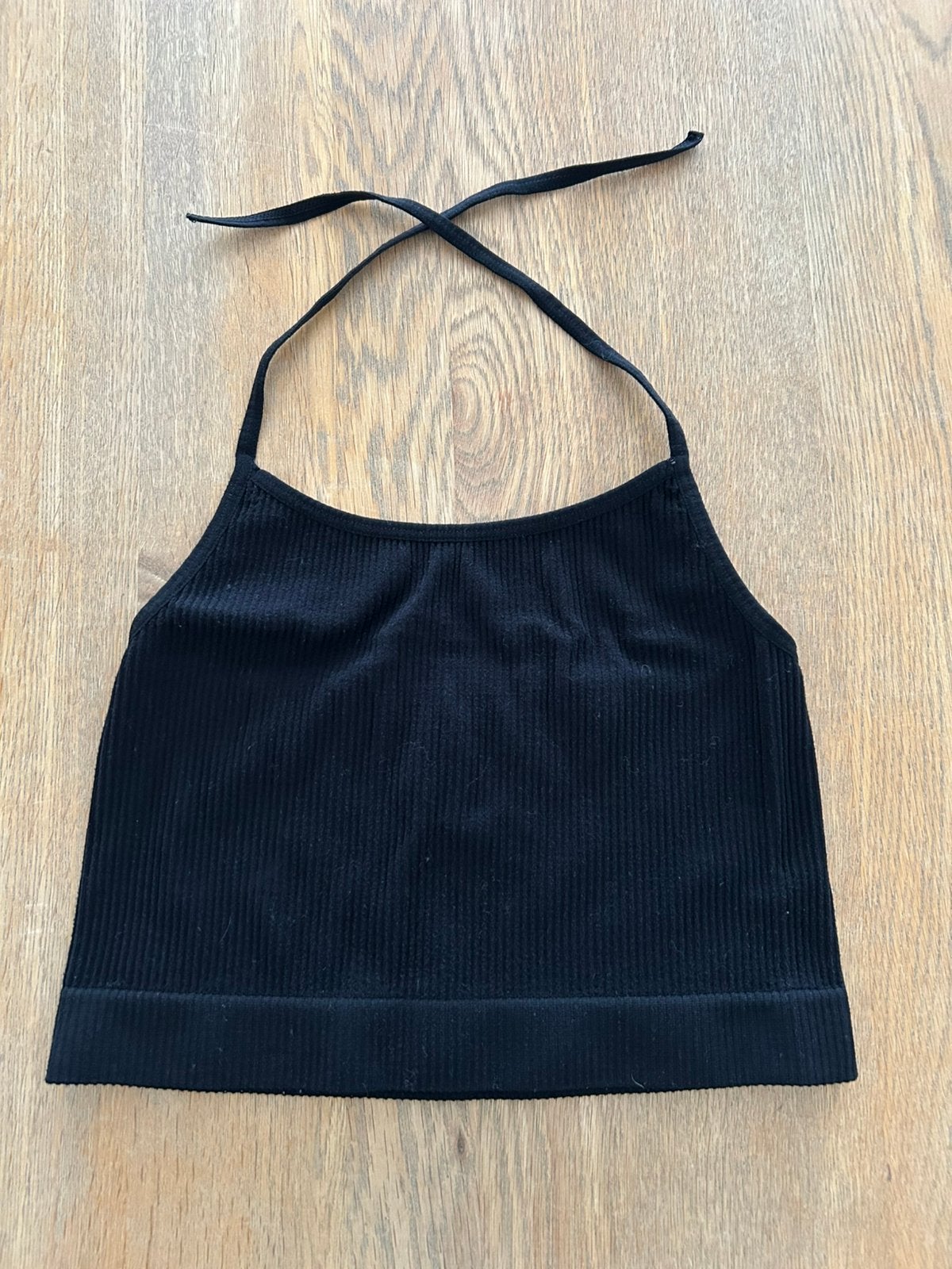 Zwarte haltertop Primark maat XXS, Kleding | Dames, Topjes, Zwart, Ophalen of Verzenden, Zo goed als nieuw, Zonder mouw