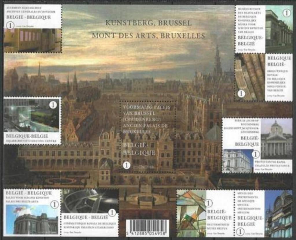 Belgie 2009 - Yvert 3921-30 /OBP 3941-50 - Kunstberg (PF), Postzegels en Munten, Postzegels | Europa | België, Verzenden, Postfris