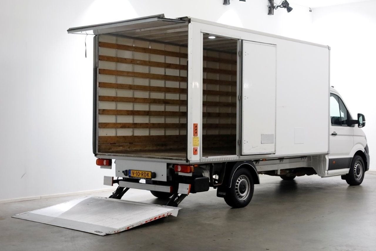 Volkswagen Crafter 35 2.0 TDI 140pk Bakwagen met laadklep en, Auto's, Wit, Bedrijf, 295 g/km, Onderhoudsboekje