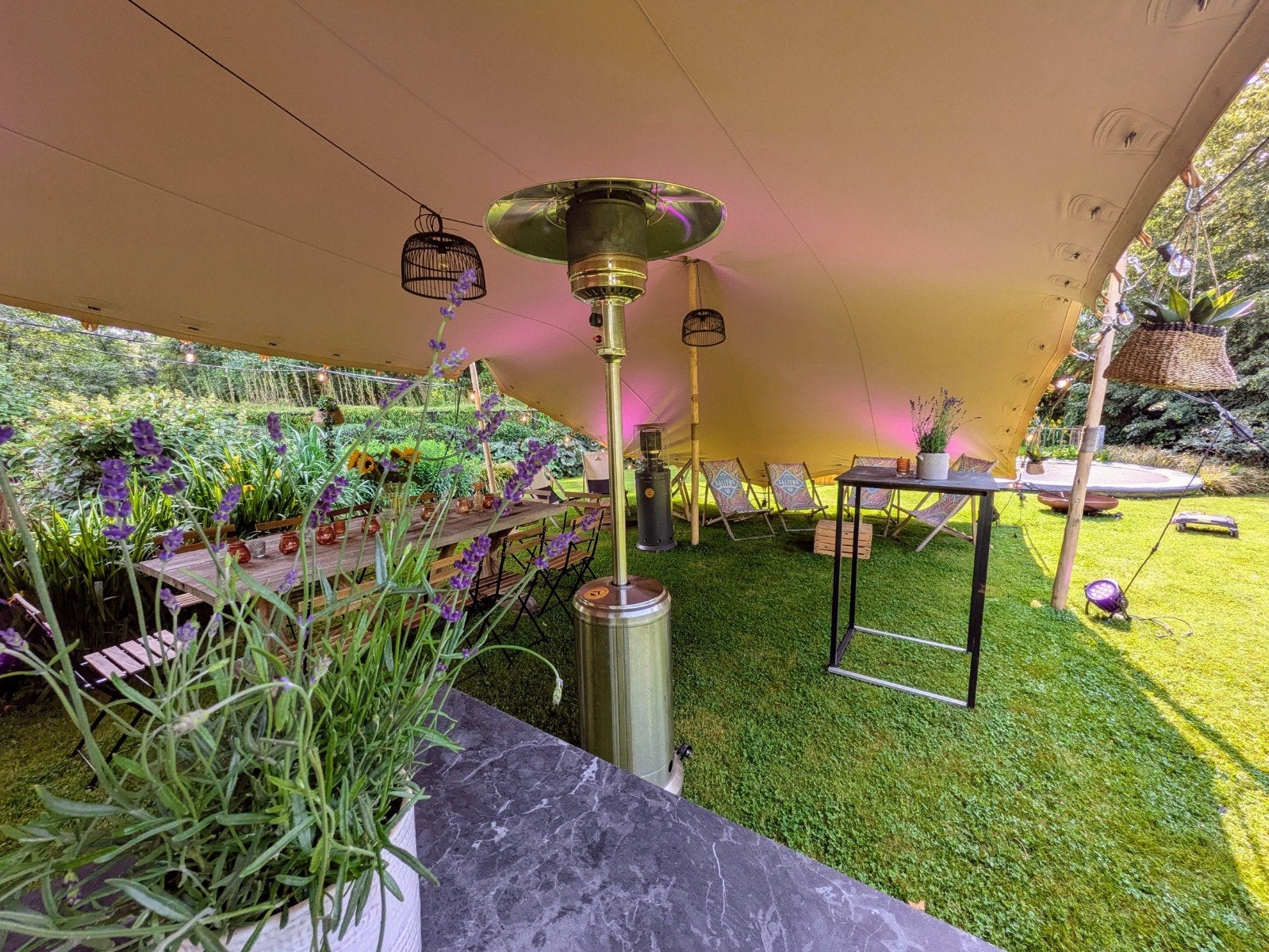 terrasverwarmer / heater, Tuin en Terras, Ophalen, Gebruikt, Waterbestendig, Vloer