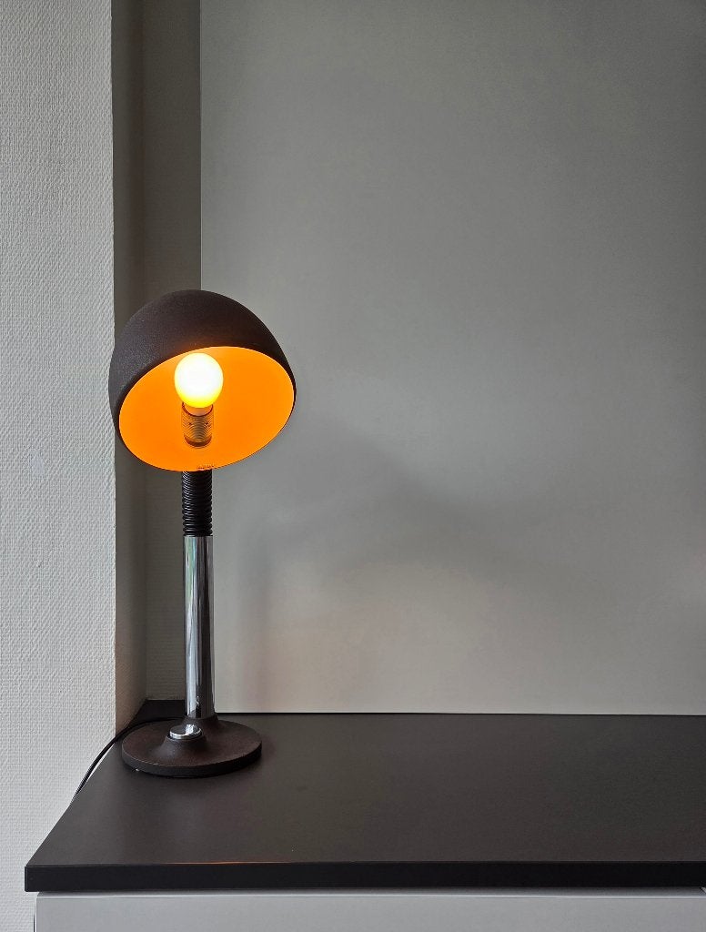 Vintage Hillebrand Model 7403 Bureaulamp – Jaren 70, Ophalen of Verzenden, Zo goed als nieuw, Vintage, Space Age, Mid Century