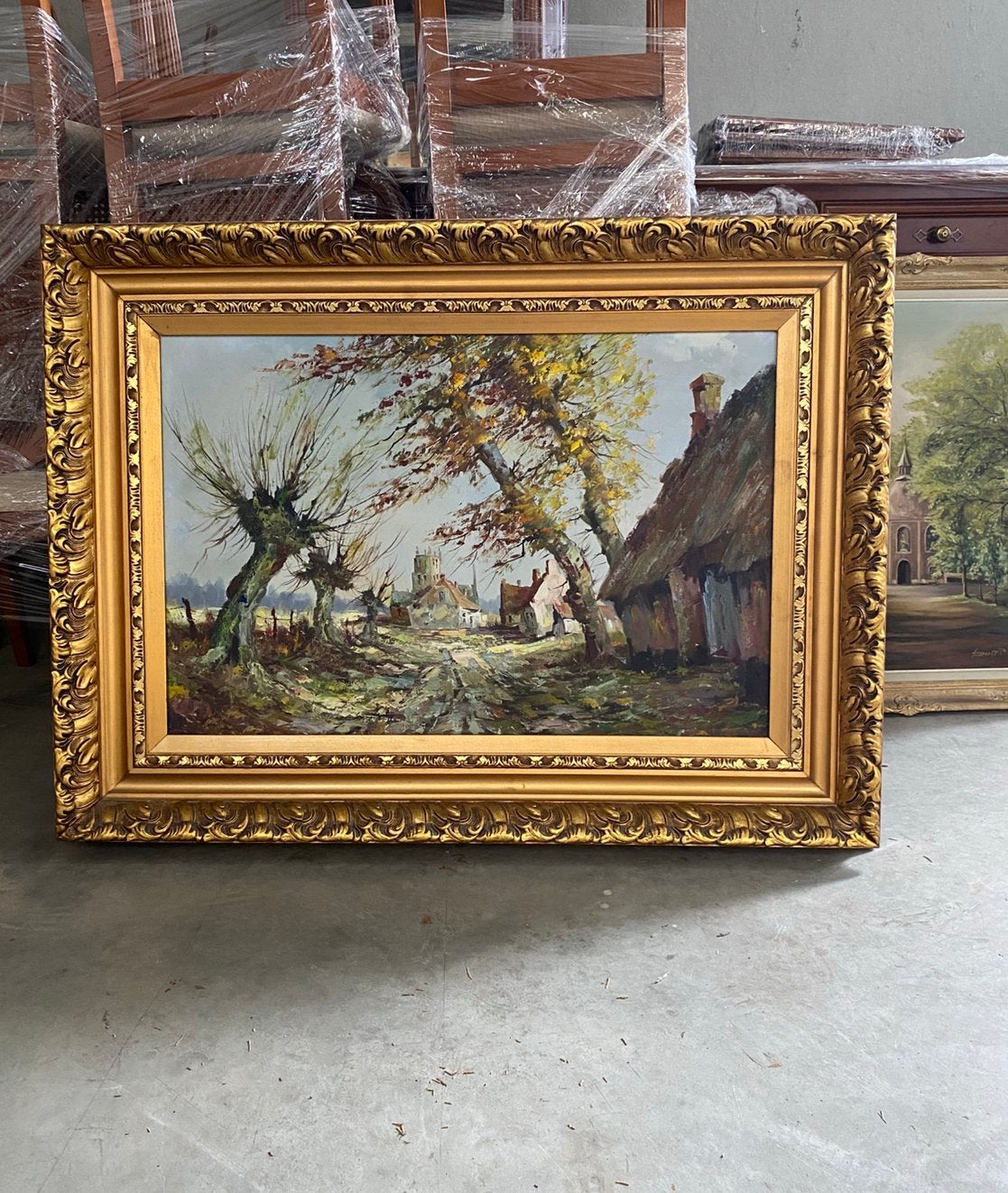 Prachtig schilderij – 120 cm x 90 cm (In perfecte staat), Antiek en Kunst, Ophalen