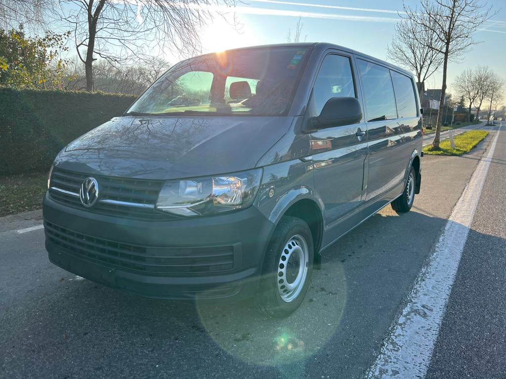 Vw T6 dubbelecabine automaat lange versie, Autos, Argent ou Gris, Entreprise, 5 portes, Diesel