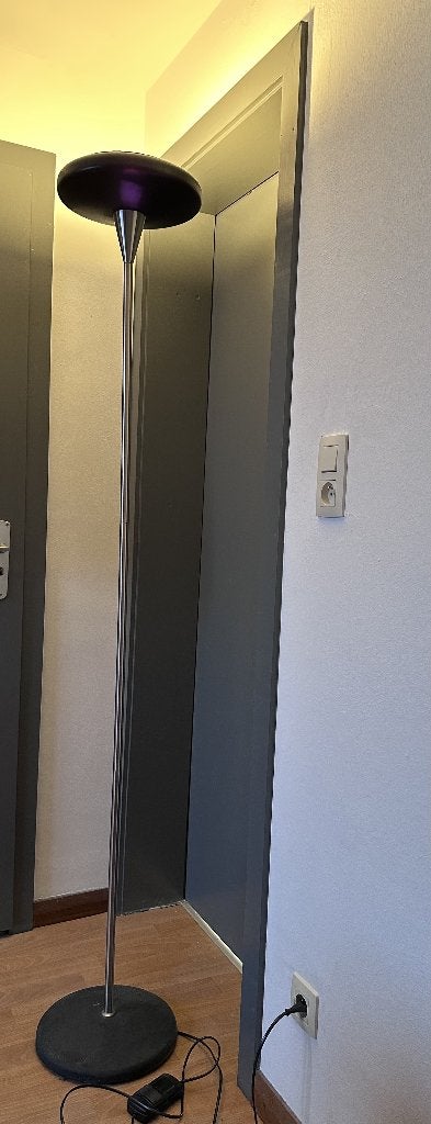 Lampadaire sur pied métal – hauteur réglable/démontable 15€, Métal, Utilisé, Rétro, 150 à 200 cm