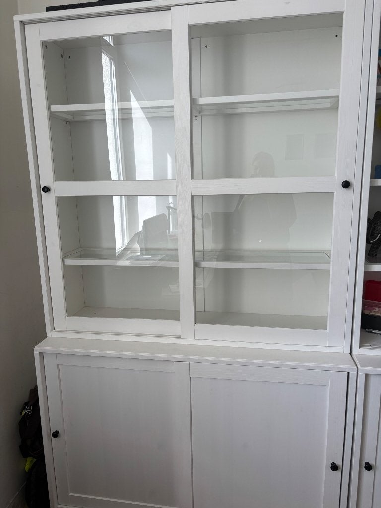 3 Vitrines Havsta, Maison & Meubles, Avec porte(s), Camapagne, Enlèvement, Utilisé