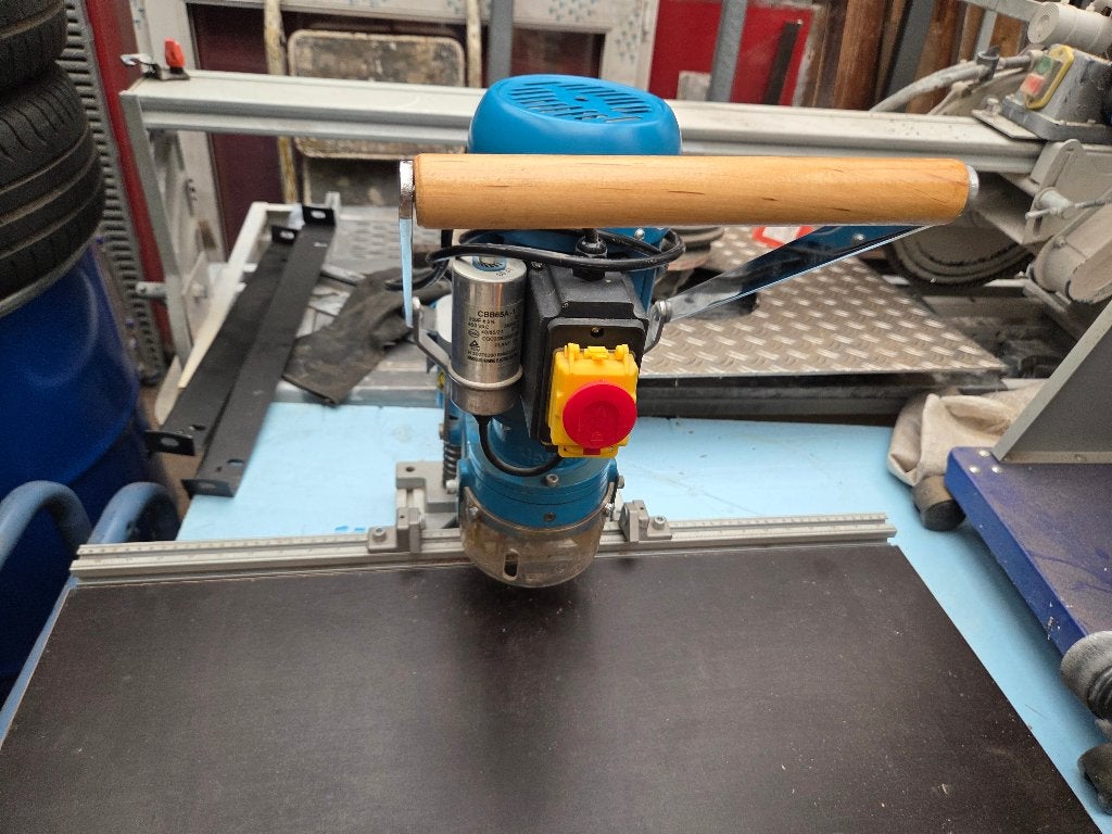 scharnierboor machine hettich 220V, Doe-het-zelf en Bouw, Ophalen, Zo goed als nieuw