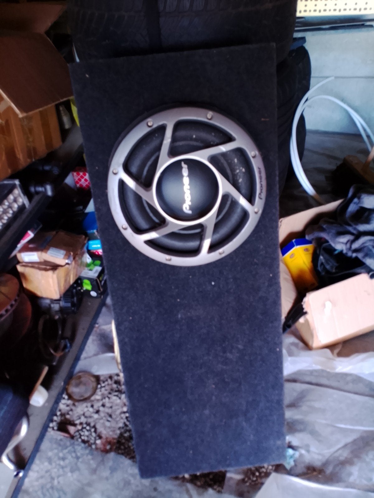 pioneer subwoofer met kist, Enlèvement, Utilisé