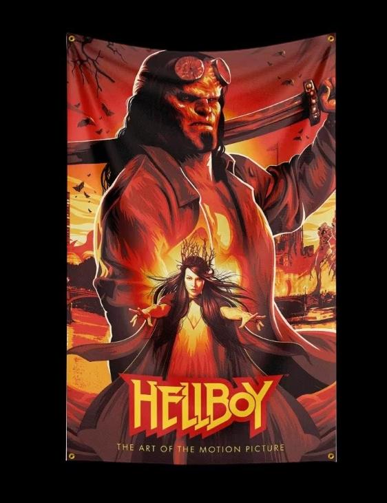 Drapeaux Big Hellboy (150 x 90 cm), Enlèvement ou Envoi, Neuf