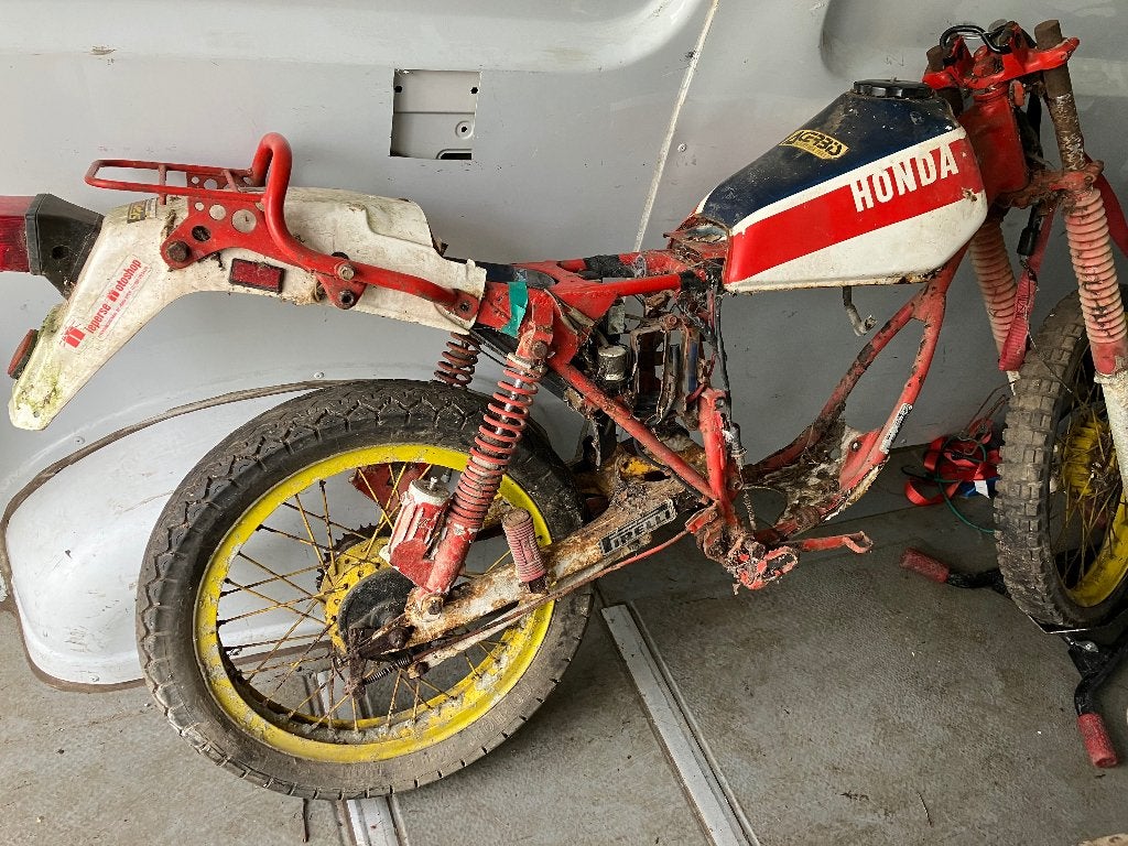 Honda Mtx50s rollend frame, Ophalen, Gebruikt, Honda, Sgm@telenet.be