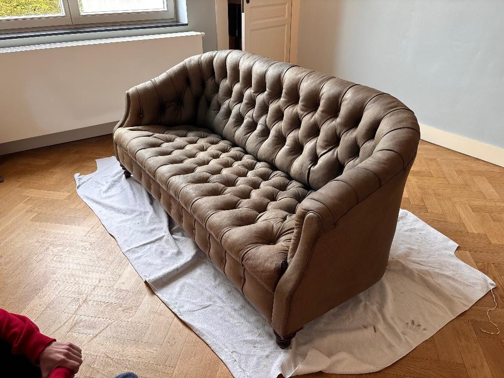 Canapé Chesterfield, 75 à 100 cm, 200 à 250 cm, Chesterfield, Banc droit