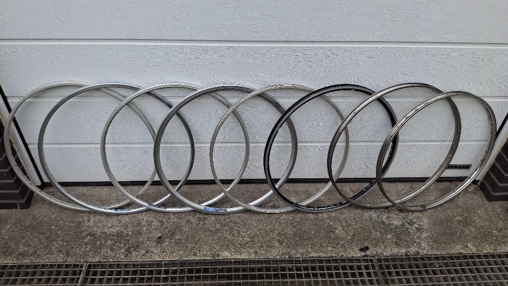 Diverse gebruikte RECHTE fiets wiel velgen aluminium + inox, Zo goed als nieuw, Oxford Sparta Batavus Norta gazelle Granville Sparta cube trek