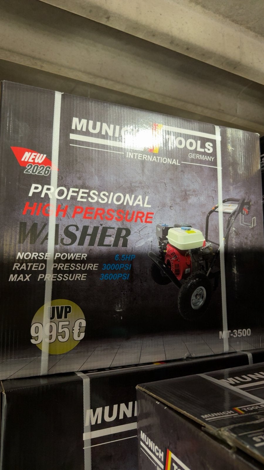 Nettoyeur a haute pression 3500 psi neuf 180€, Jardin & Terrasse, Enlèvement, Neuf, Essence, Avec pression d'eau réglable