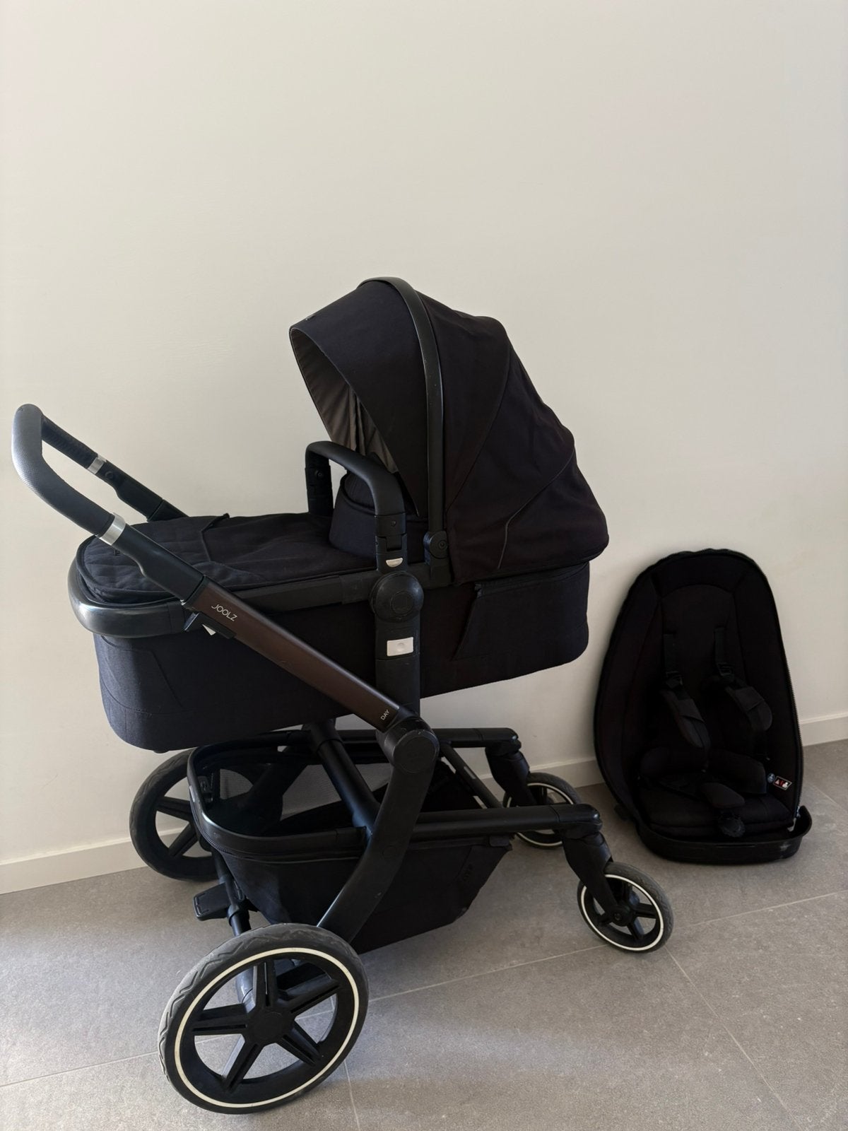 Joolz Day+ brilliant black wieg en buggy, Enlèvement, Utilisé, Poussette