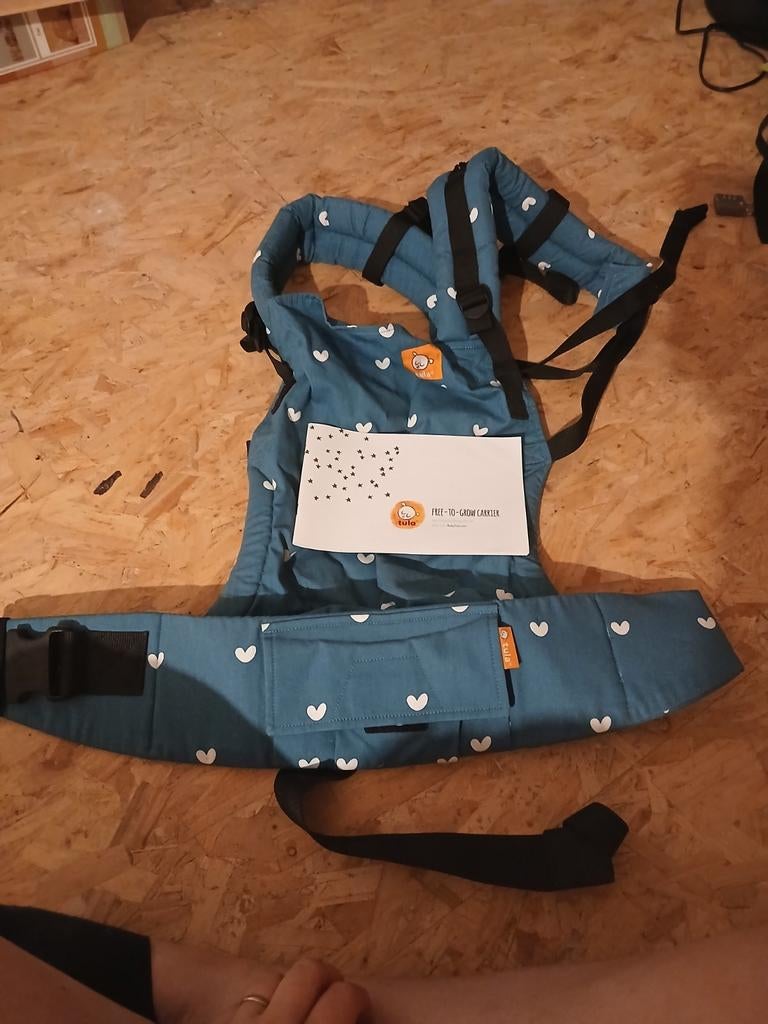 Combidrager Tula Blauw, Kinderen en Baby's, Babydragers en Draagdoeken, Buik of Rug, Zo goed als nieuw, Draagzak, Ophalen