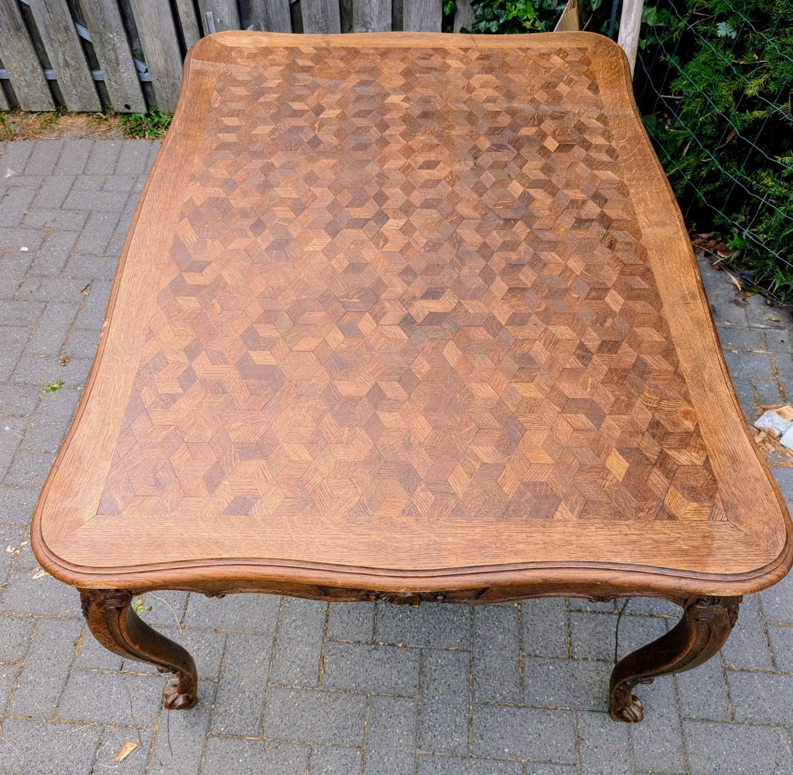 antieke, eiken eettafel, Ophalen