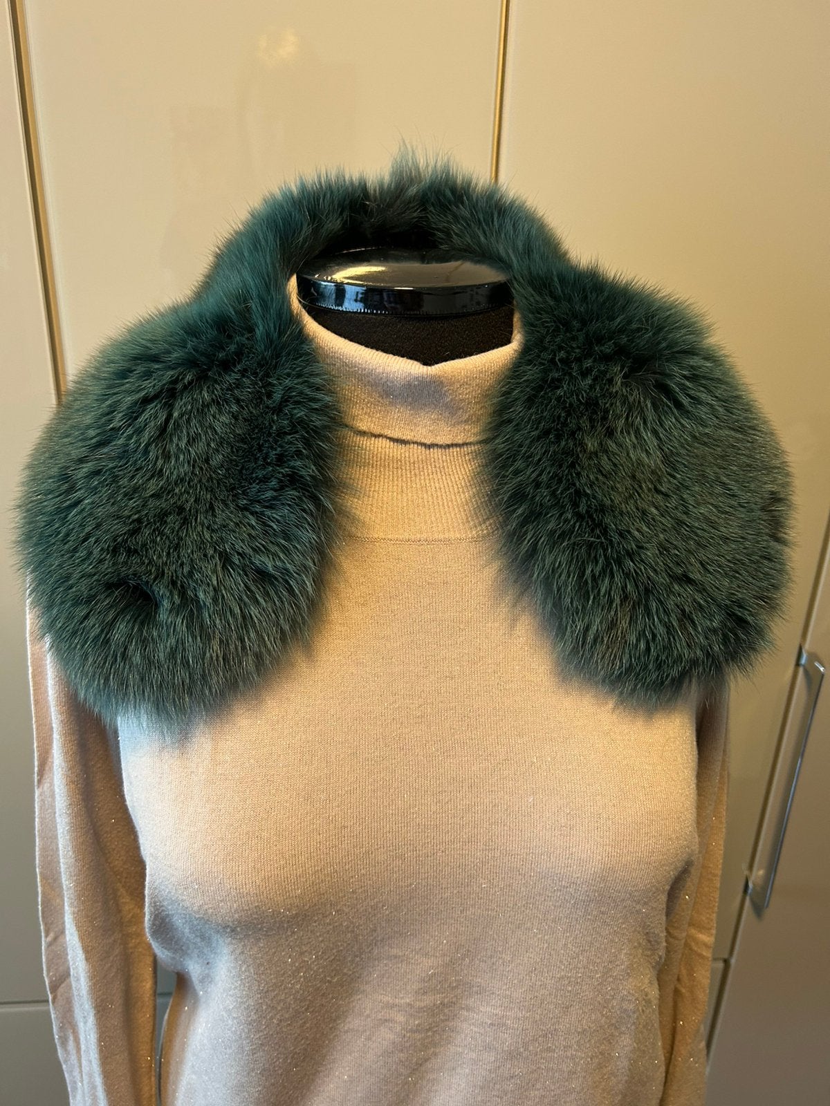 Superbe col en fourrure véritable, vert, parfait état, Vêtements | Femmes, Enlèvement, Comme neuf