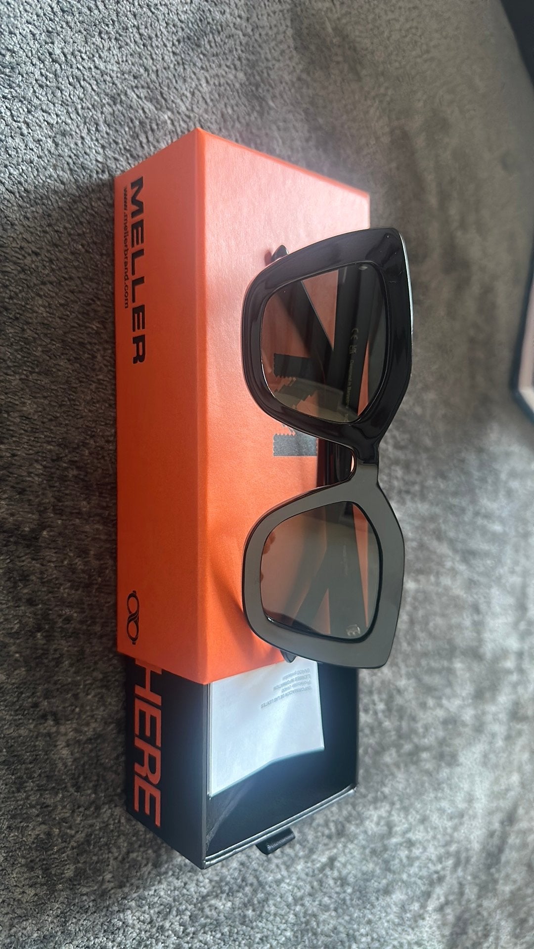 Lunettes de soleil New Meller, Enlèvement, Neuf, Noir, Lunettes de soleil