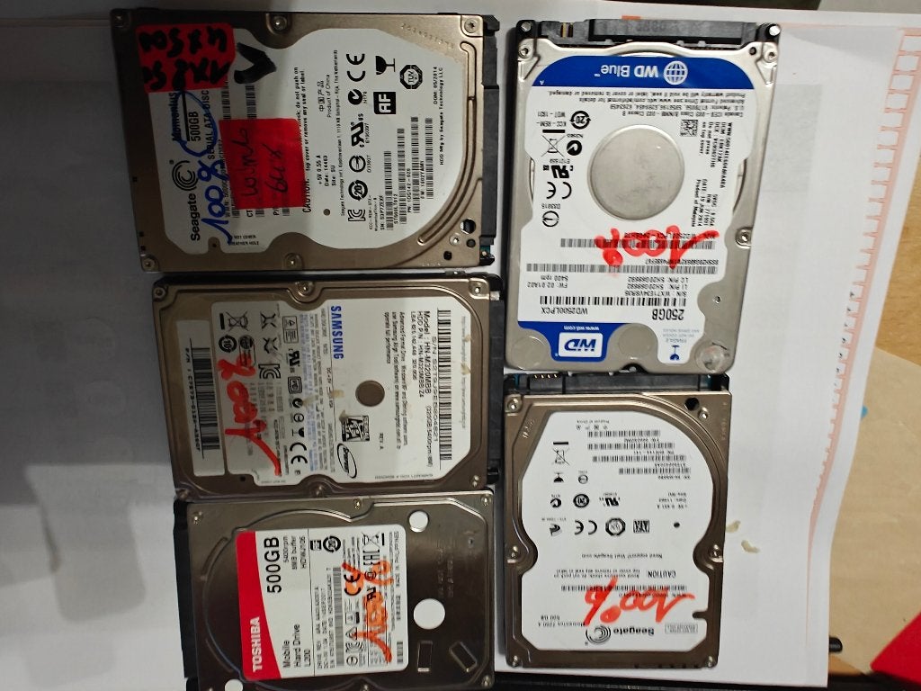Lot de 5 hdd 2.5, Computers en Software, Intern, HDD, Ophalen of Verzenden, Western Digital