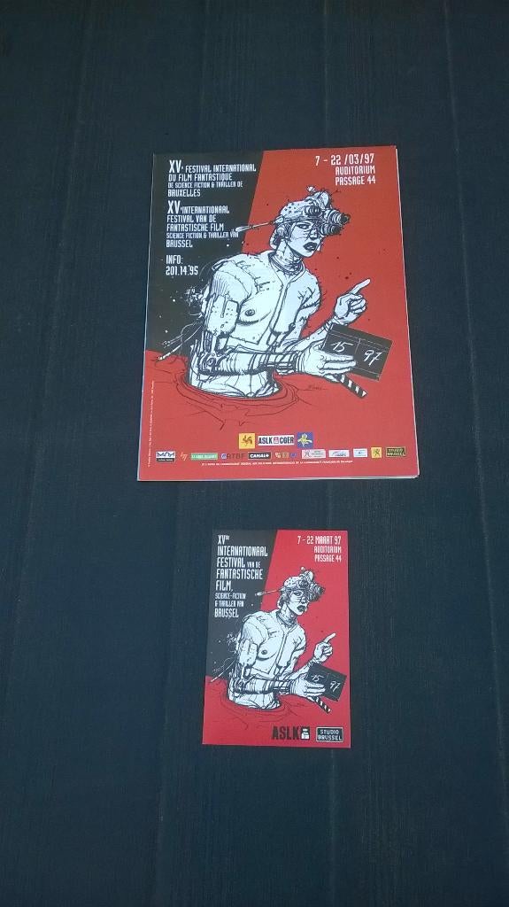 BD : Programme du 15ème BIFFF – Festival du film, Enki Bilal, Enlèvement ou Envoi, Une BD, Utilisé
