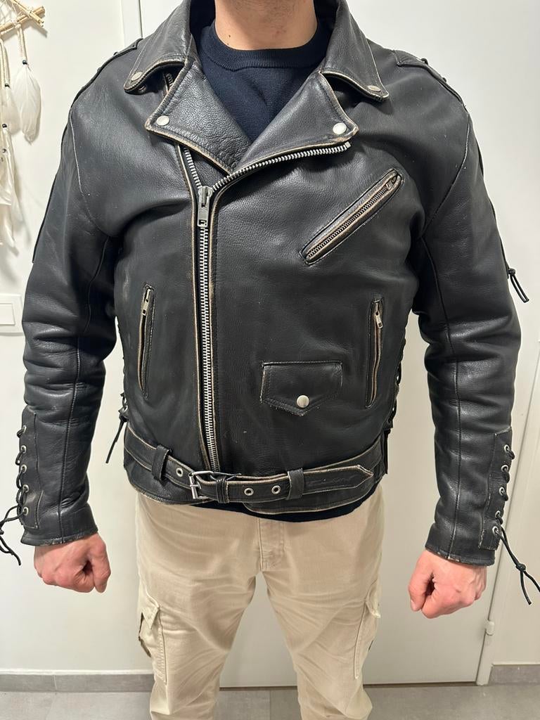Leren motorjas, Enlèvement, Hommes