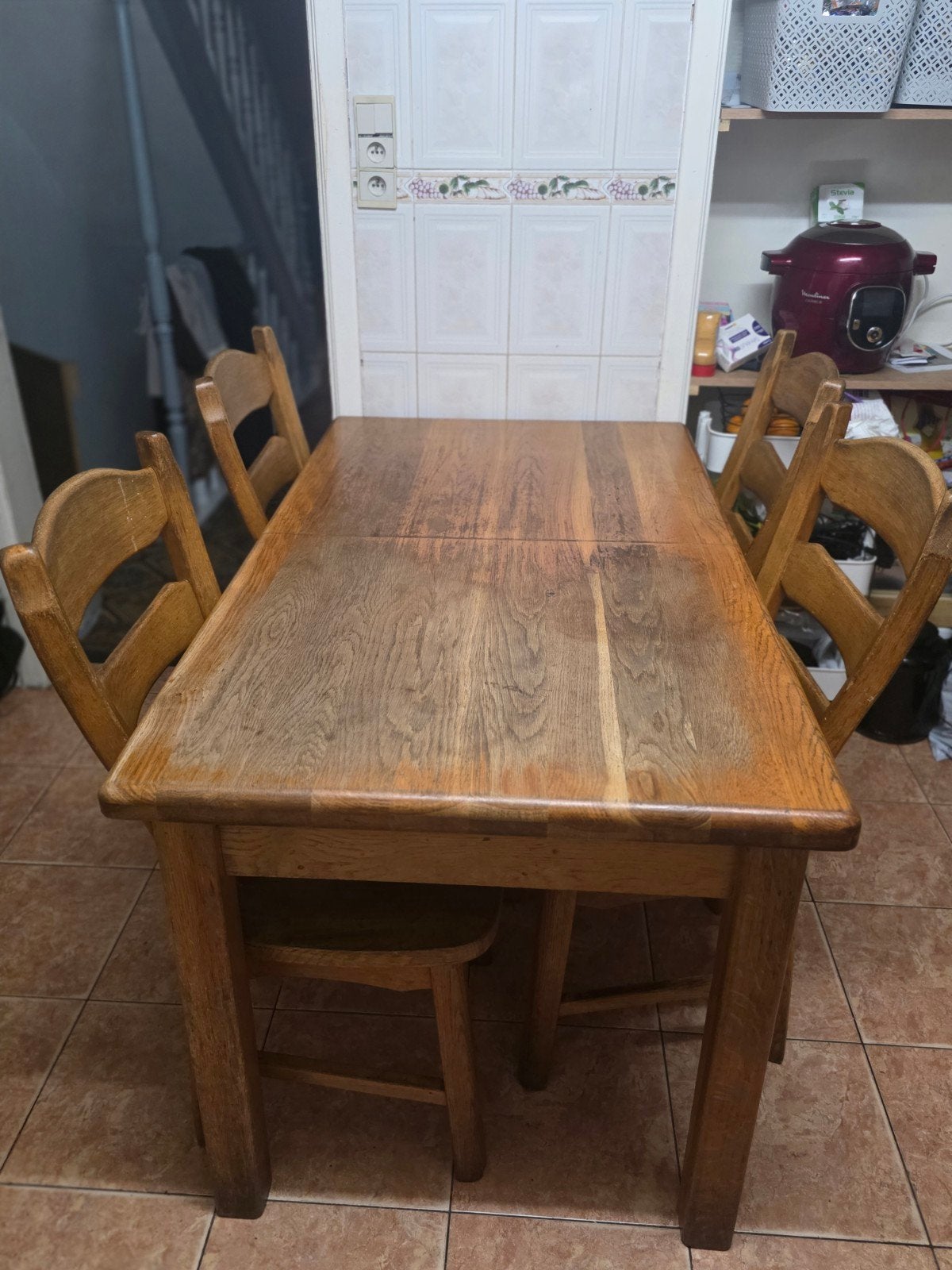 Table salle a manger chaîne massif, Ophalen