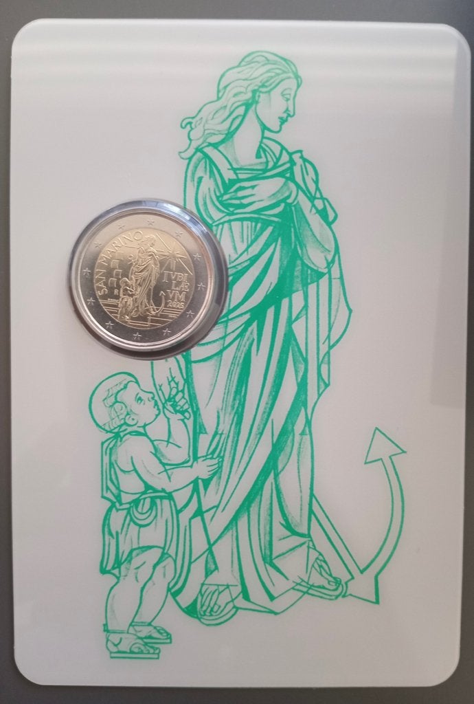 2 euro 2025 FDC Saint-Marin Pèlerins Espoir Année Sainte, Timbres & Monnaies, Enlèvement ou Envoi, Saint-Marin, 2 euros