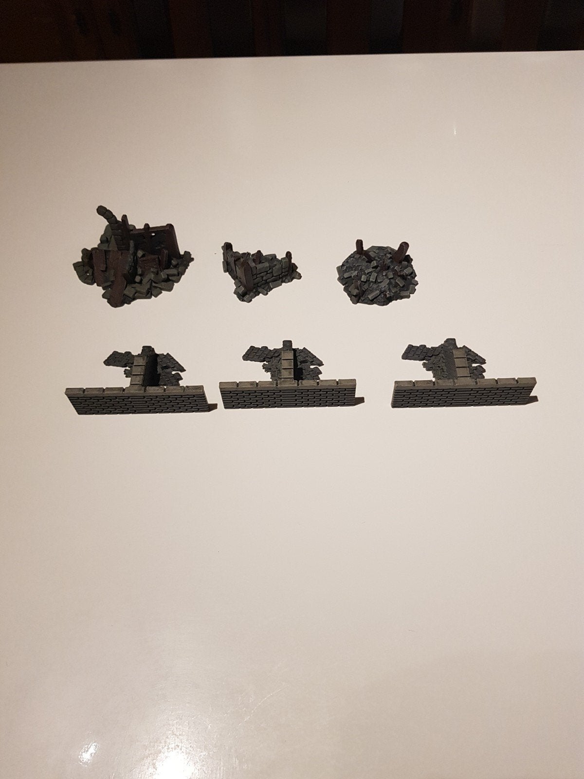 décor de jeu de guerre de table : 6 pièces, 28 mm, Peint, Enlèvement ou Envoi, Comme neuf, Accessoires