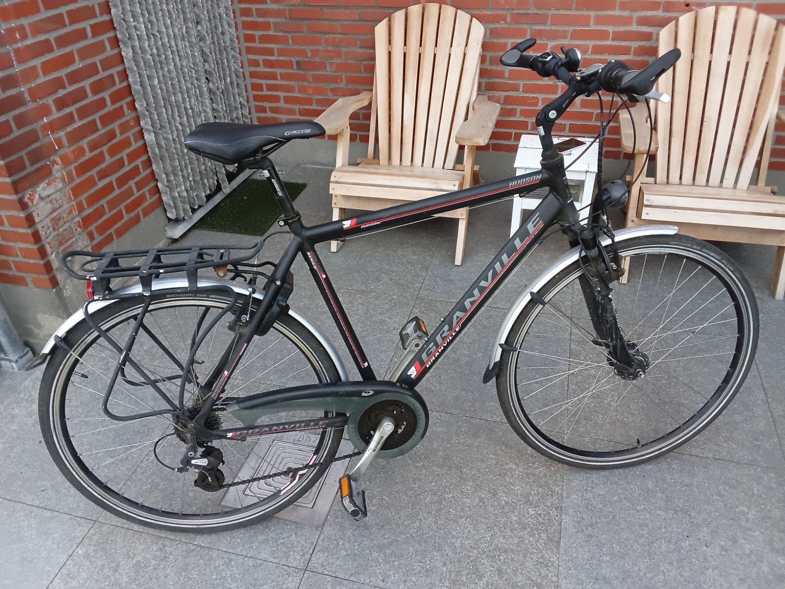 Herenfiets Granville Hudson, Frein sur jante, 65 cm ou plus, Enlèvement, Utilisé