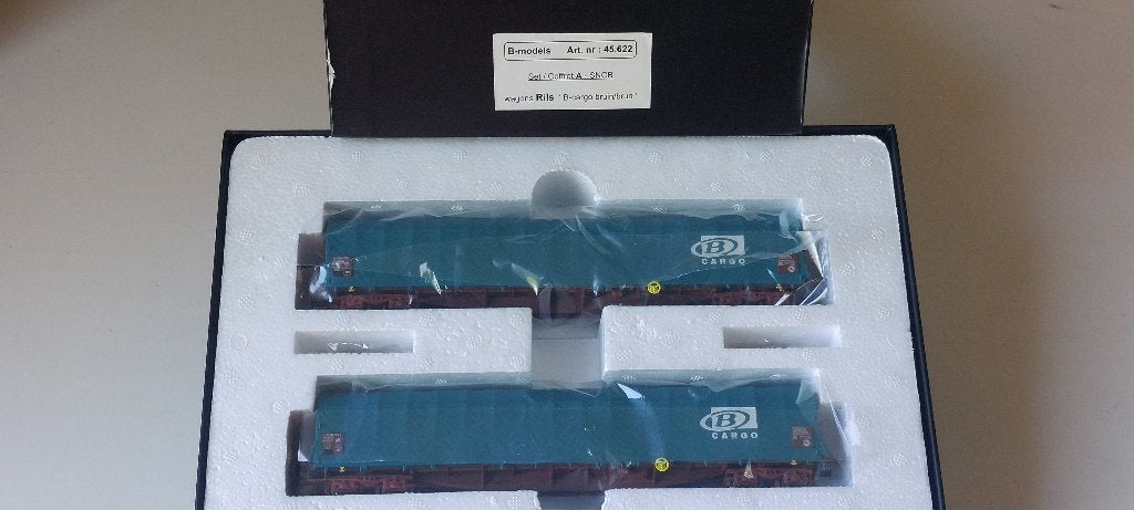SNCB/NMBS B-MODELLEN SET 2-DRAADS B*CARGO *HO*DC*45622, Overige merken, Wisselstroom, Treinset, Verzenden
