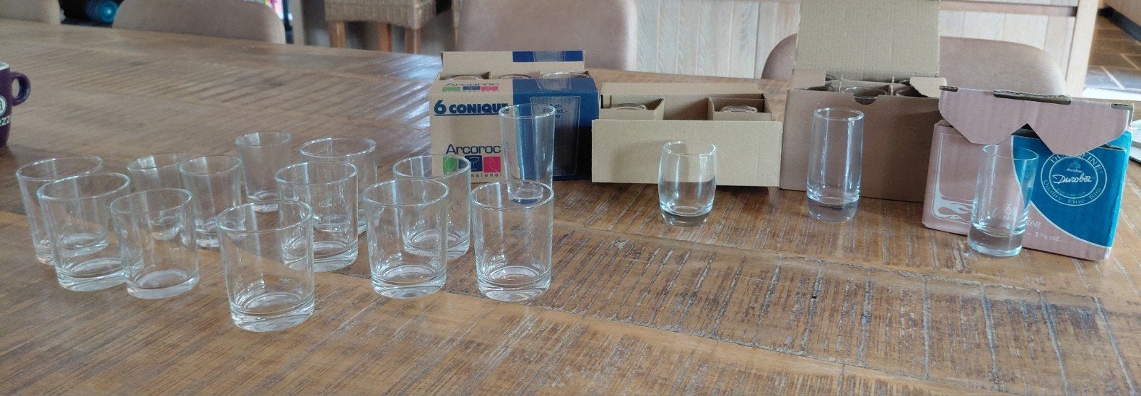 Apero-glaasjes, aperitiefglaasjes, amuseglaasjes, Ophalen