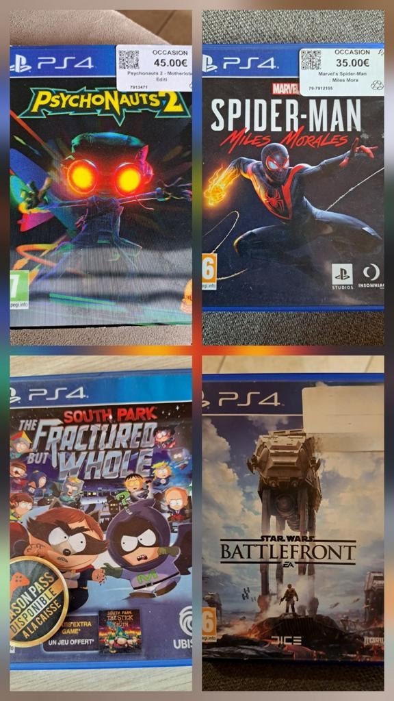 Jeux ps4. Prix unitaire dans l'annonce., Ophalen