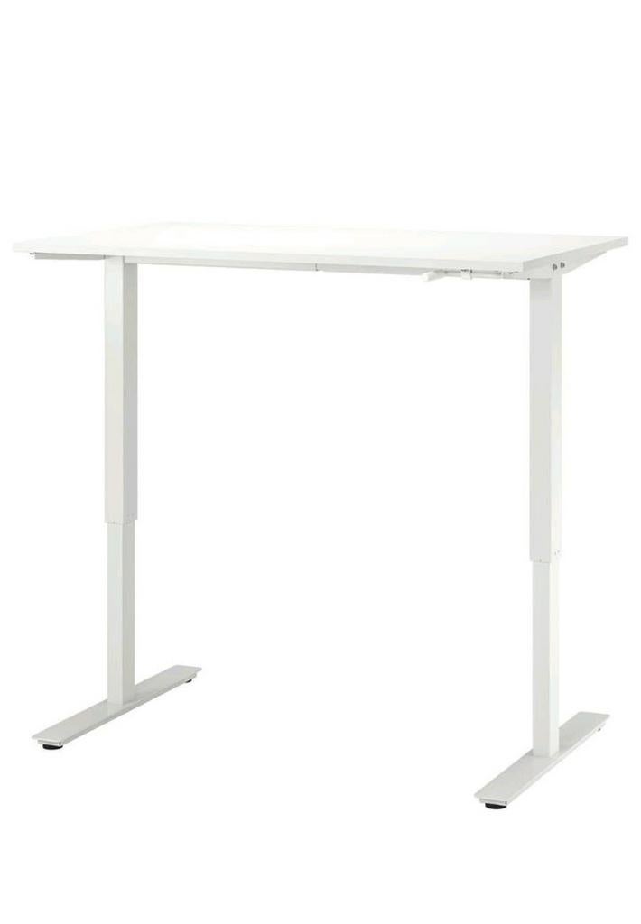 Ikea sta/zit bureau Trotten, Huis en Inrichting, Bureaus, IKEA, Wit, Ophalen