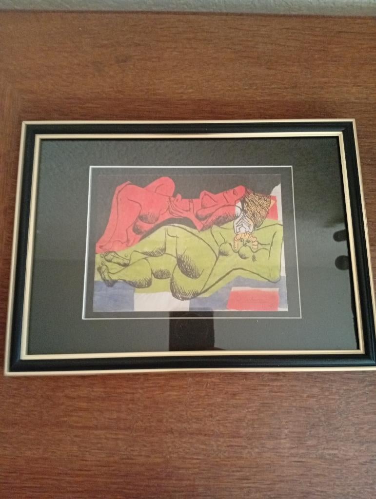 LE CORBUSIER schilderij — Ingelijste kunstillustratie, Ophalen