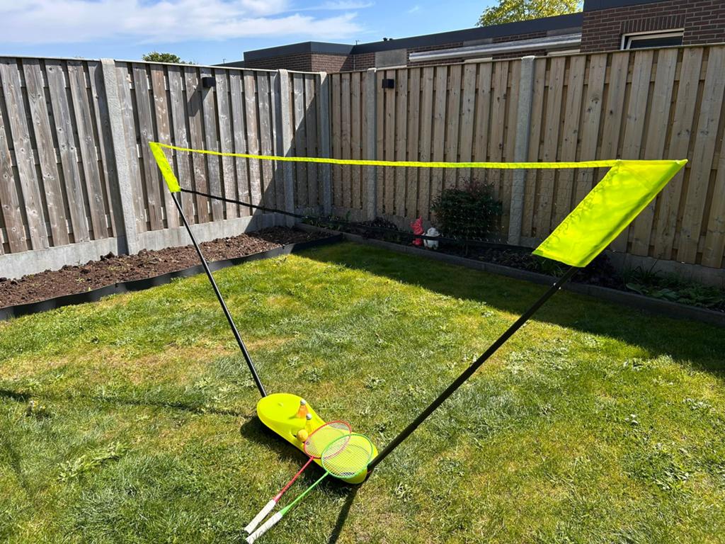 Badminton set, Ophalen, Zo goed als nieuw