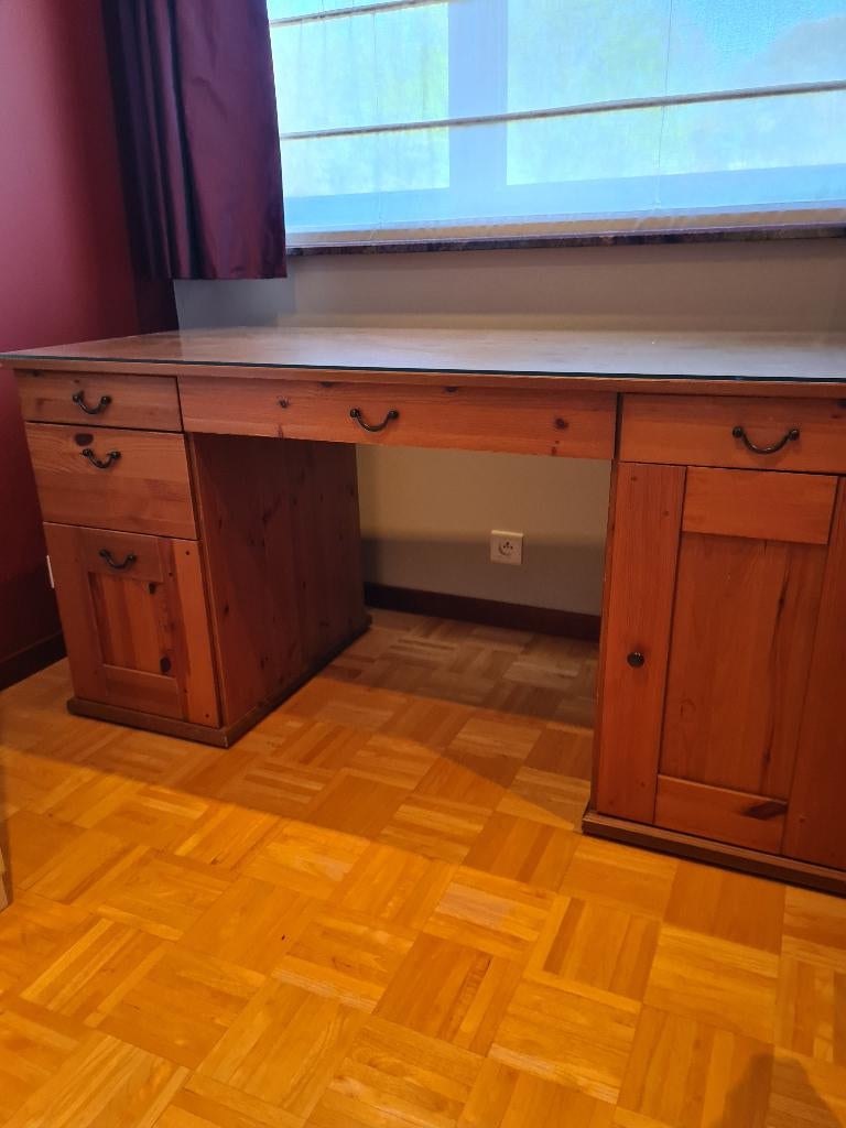 bureau, Huis en Inrichting, Bureaus, Ophalen, Scandinavisch, Hout, Zo goed als nieuw