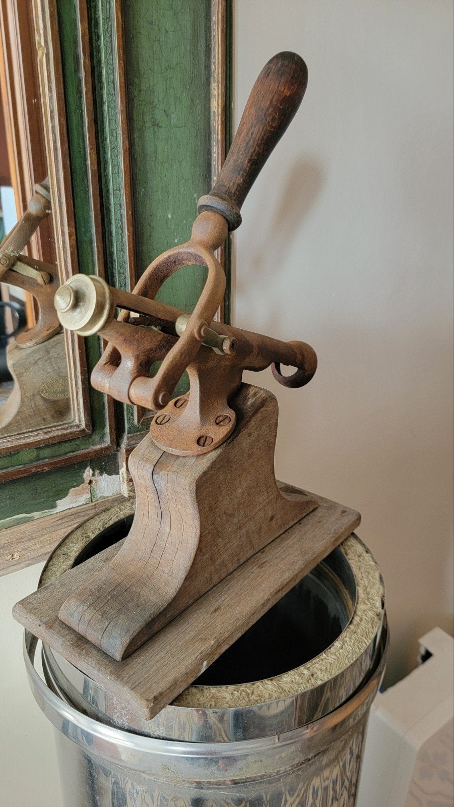 Originele antieke tafelkurkentrekker uit 1900, Antiek en Kunst, Ophalen