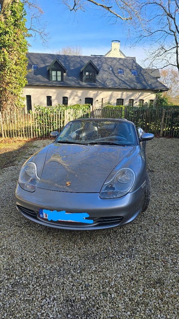 Porsche Boxster 2,7 Tiptronic 2004 type 986, Autos, Cuir, Argent ou Gris, Achat, Noir