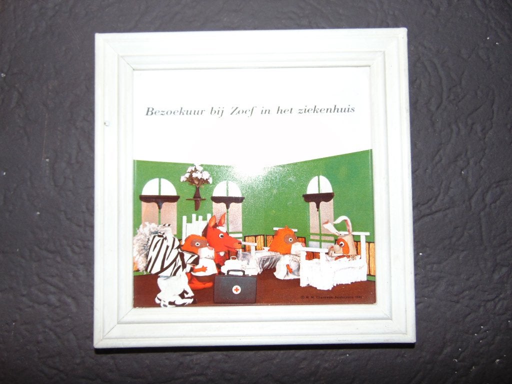 Retro tegeltje Fabeltjeskrant, Enlèvement ou Envoi, Maison et Meubles