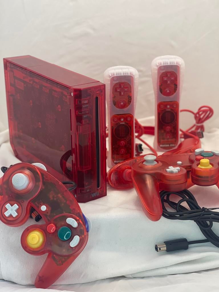 Translucent Red Wii, Ophalen of Verzenden, Zo goed als nieuw