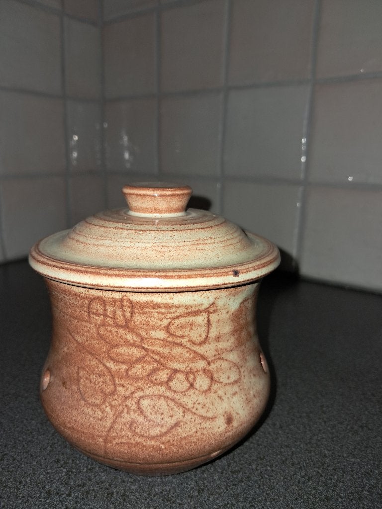 Keramisch knoflookpotje, Huis en Inrichting, Keuken | Keukenbenodigdheden, Ophalen, Nieuw, Voorraadpot, Steen/keramiek
