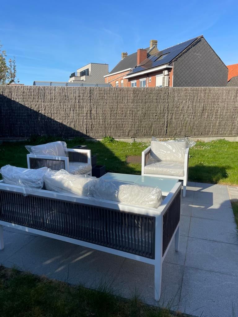 Tuinset nieuw, Ophalen, Zo goed als nieuw, Aluminium, Tuinset