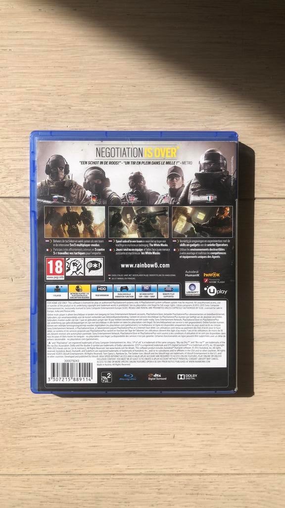 Tom Clancy's Rainbow Six Siege (ps4)., Ophalen