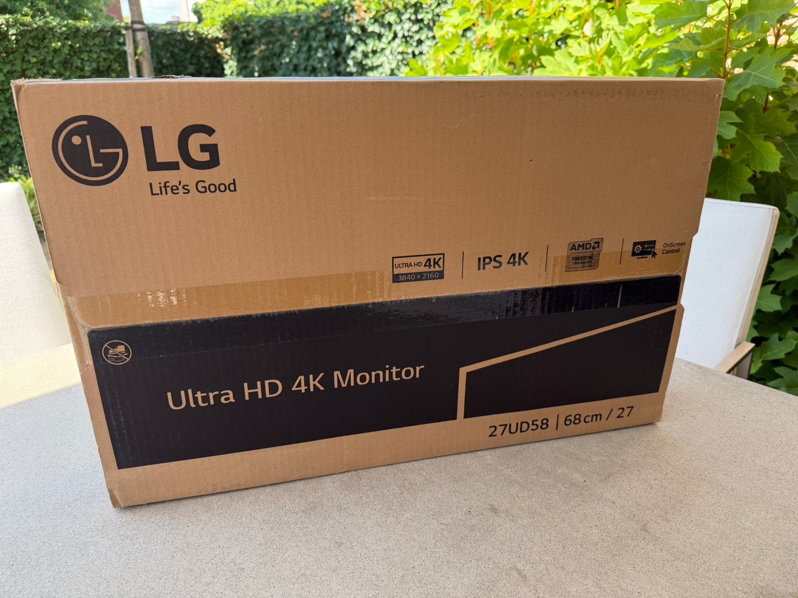 LG 27UD58 4K UHD IPS monitor, Ophalen, Zo goed als nieuw, DisplayPort, IPS