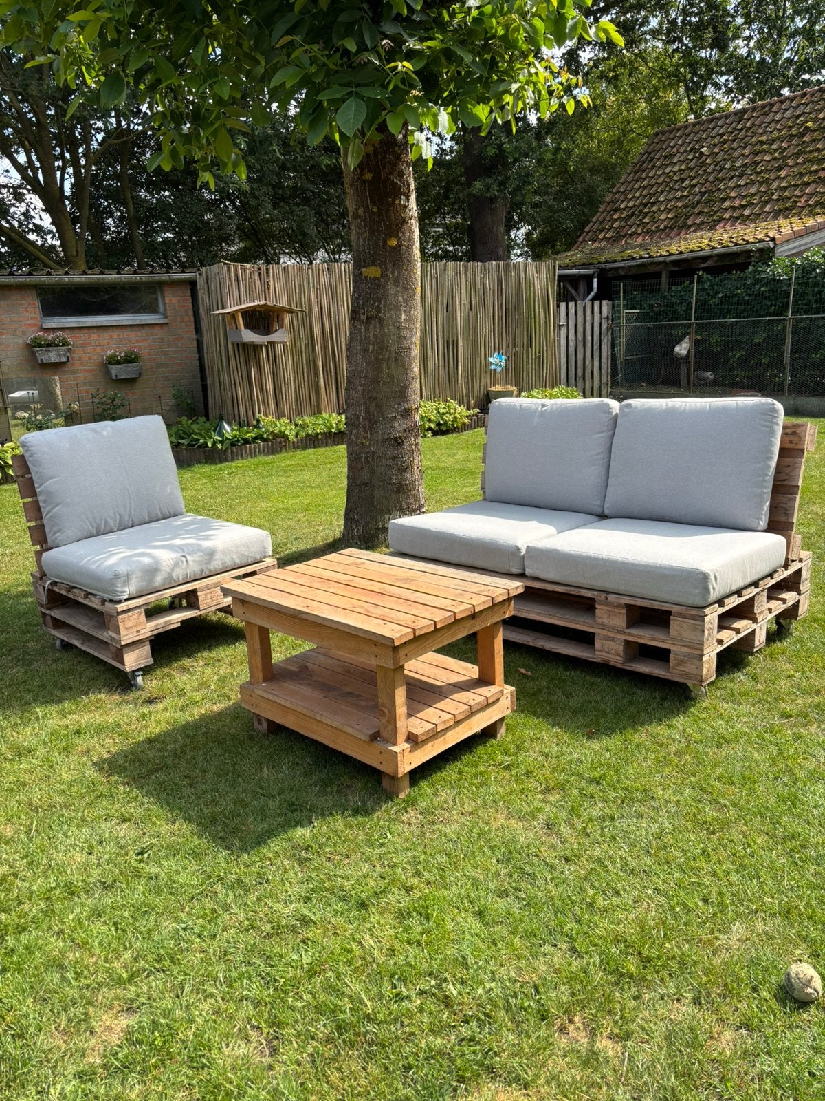 Loungeset, Ophalen, Gebruikt, Hout, Loungeset