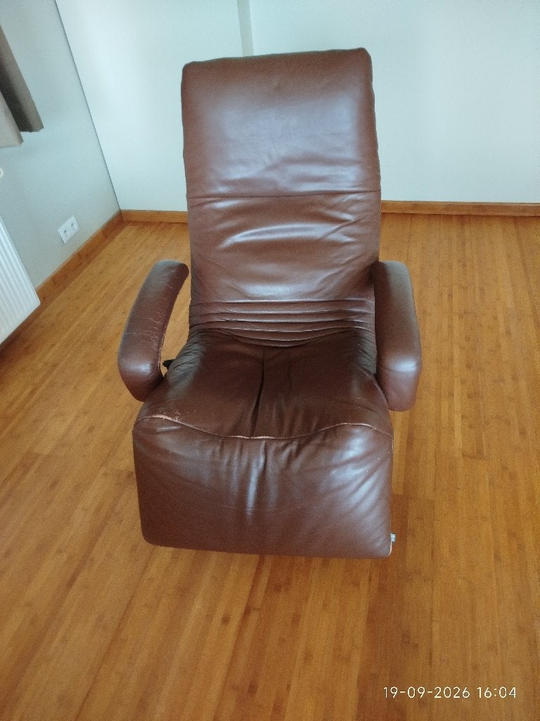 Lederen relax, 75 à 100 cm, Enlèvement, Utilisé, 50 à 75 cm
