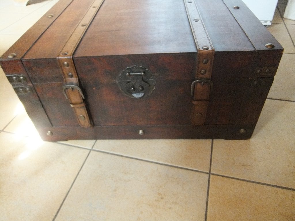 grote houten koffer, Ophalen, Minder dan 50 cm, Gebruikt, 50 tot 100 cm