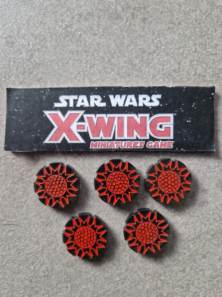 Star Wars X-Wing Figurines Miniatures 5 Acrylic Shield jeton, Hobby & Loisirs créatifs, Jeux de société | Jeux de plateau, Comme neuf